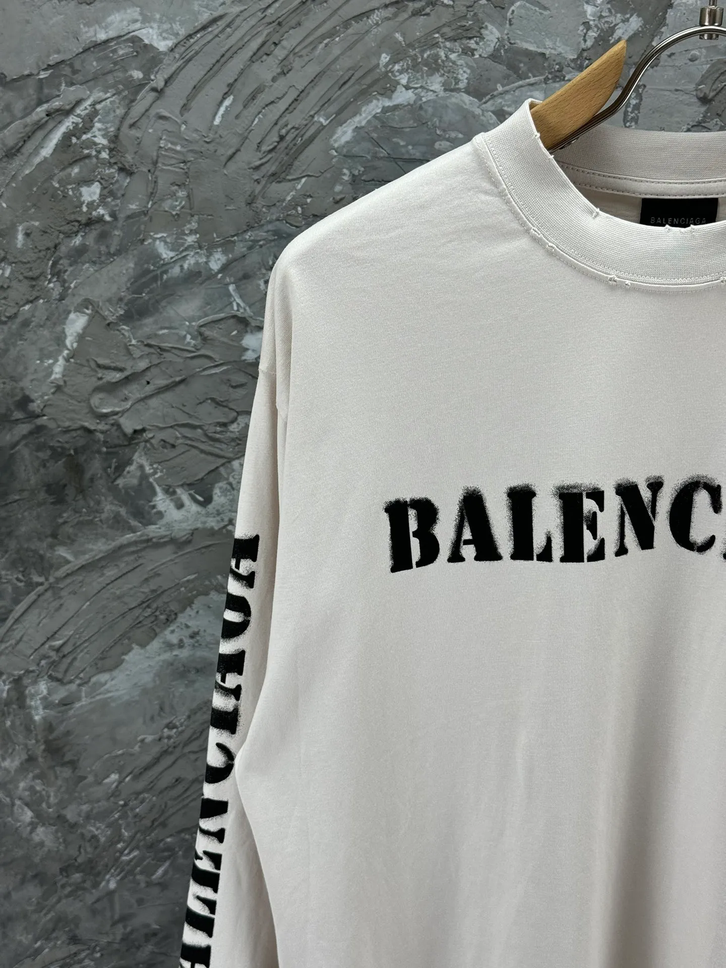 BALENCI*GA logo . 280g ， . .os Same Style -Color：Black White -SIZE：XS S M L 8605#